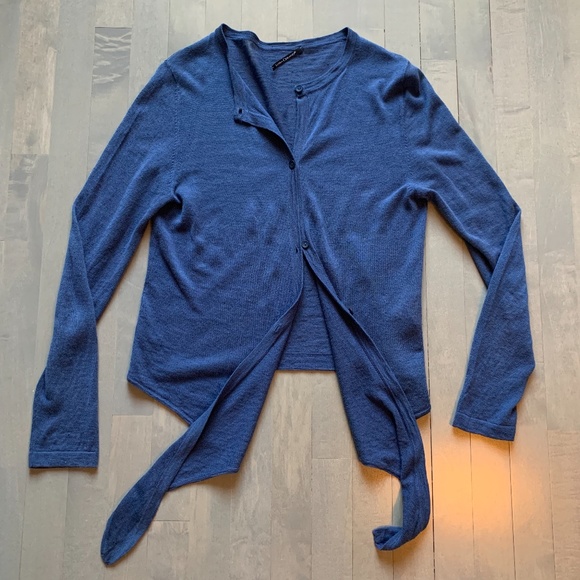 Blue Light Linen Luisa Cerano vest - Picture 5 of 5